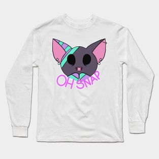 ZCP Oh Snap Cat, Zombie Cheshire Productions Emote Long Sleeve T-Shirt